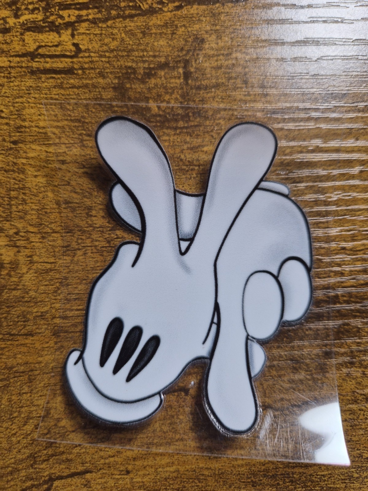 LA Mickey Mouse Hands 3" Tall High Quality UV DTF Raised Decal Sticker