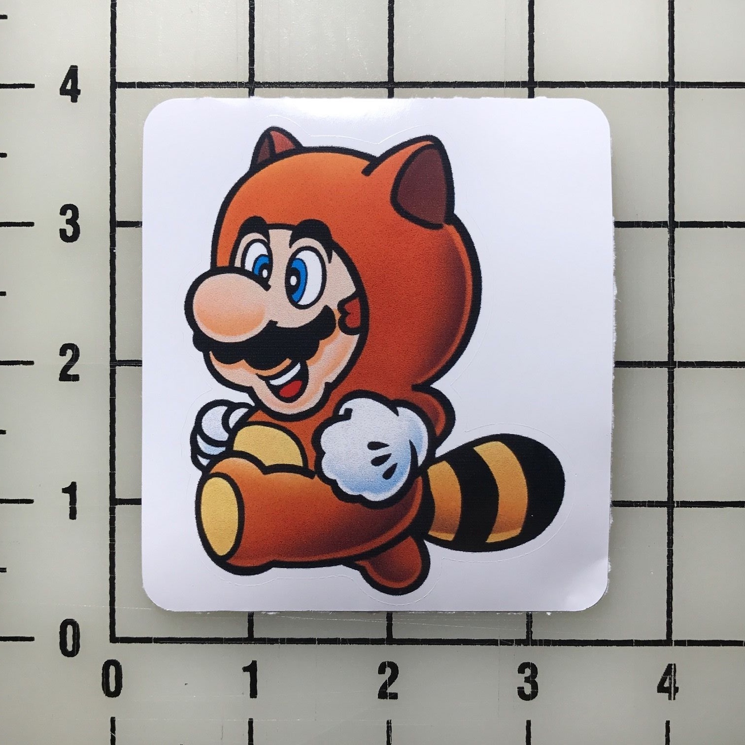 Mario Tanooki Suit 3.5" Wide Vinyl Decal Sticker BOGO