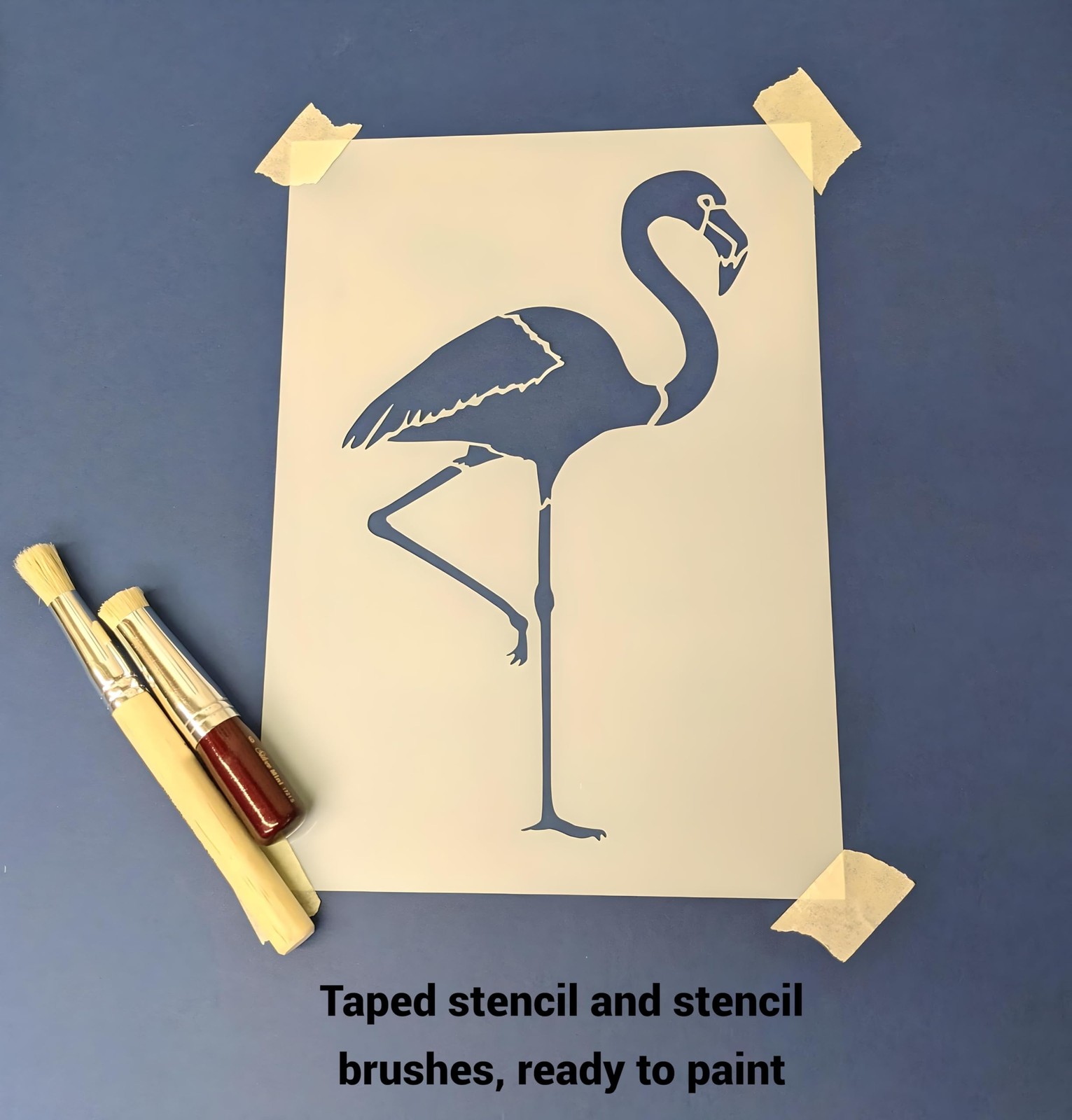 Reusable Damask Stencil Template – 9.8"x8.5" for DIY Crafts & Home Decor