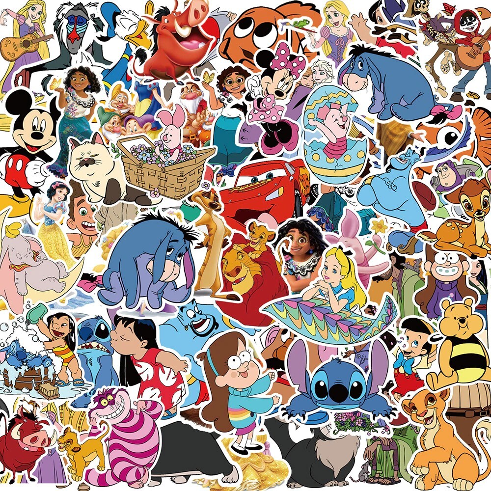 Calcomanías de Personajes de Disney Exclusivas