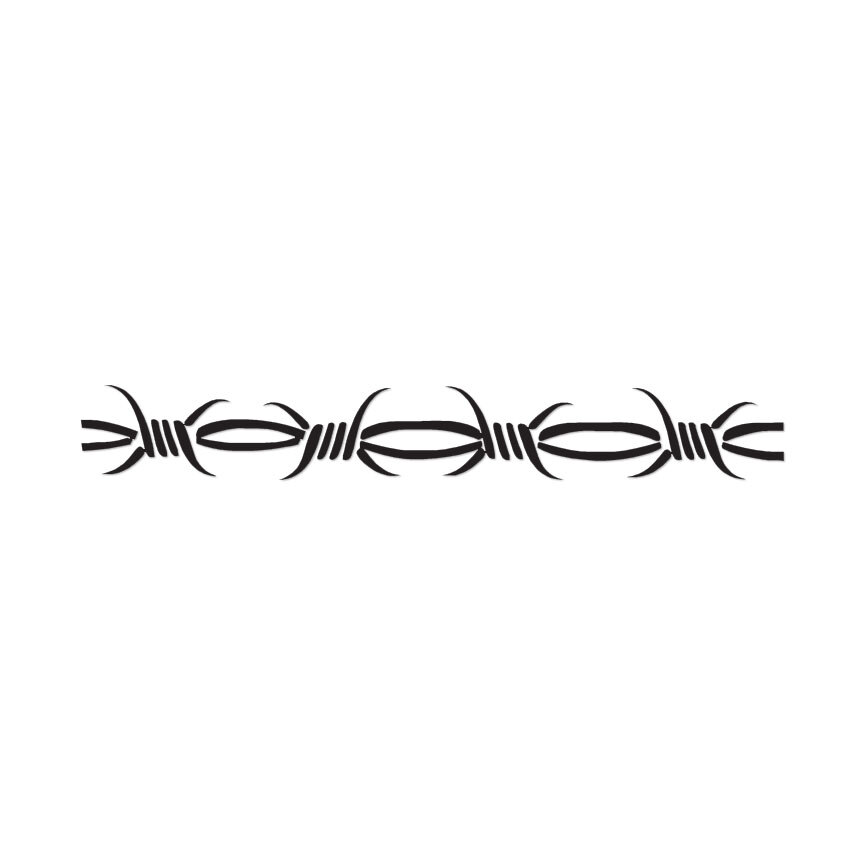 Barbed Wire Barb Tribal – Decal Sticker – Multiple Colors & Sizes – ebn2881