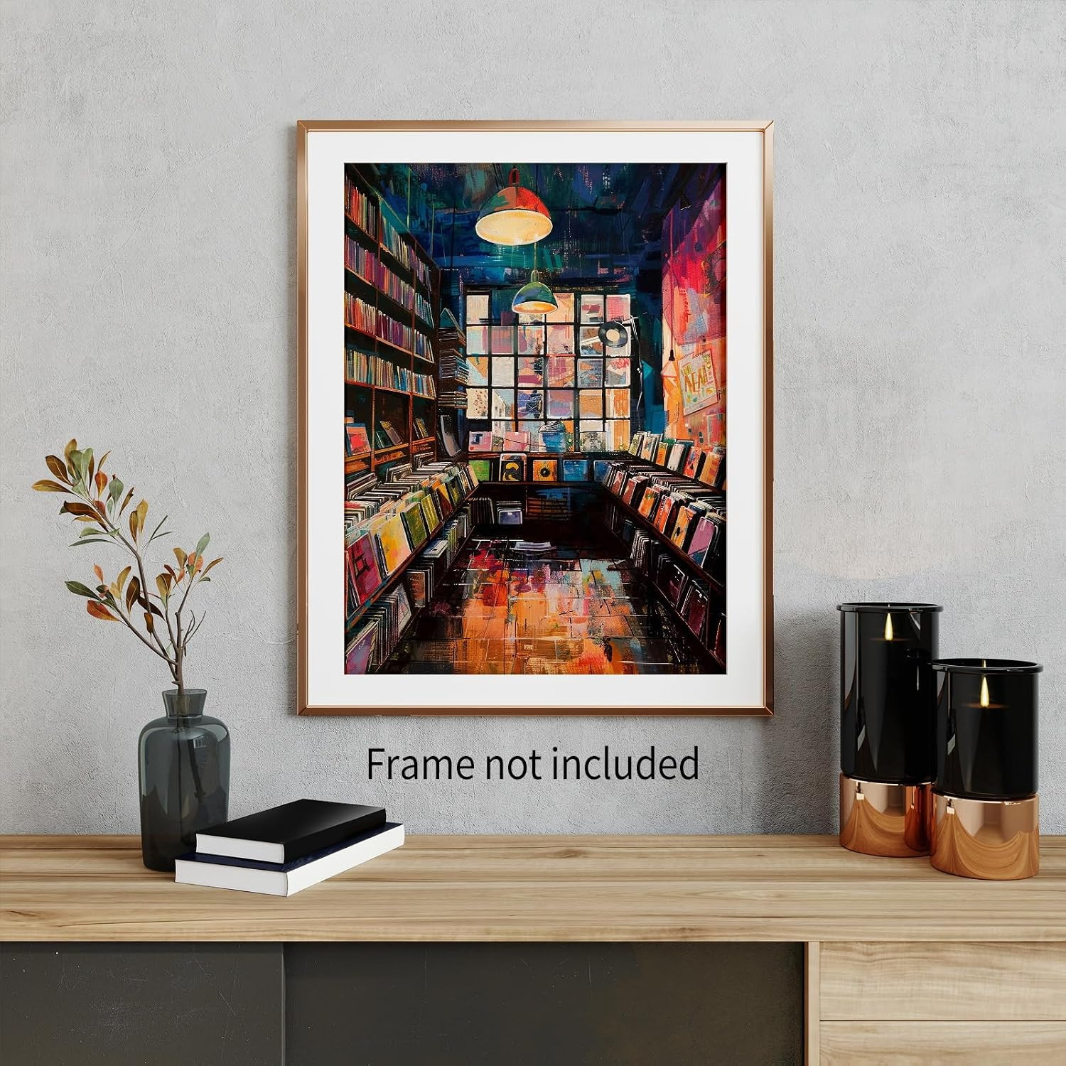 Vinyl Record Store Poster Music Album Cover Wall Art Vintage Aesthetic Prints fo