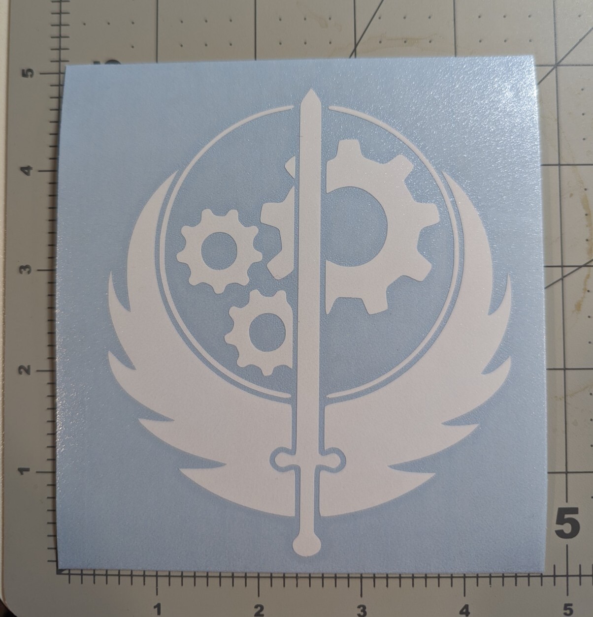 Brotherhood of Steel logo from Fallout video game series decal you choose color