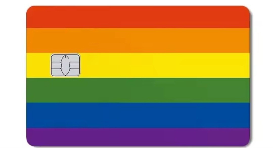 Rainbow Pride LGBTQ Themed Credit Debit Card Sticker Skin Free Shipping