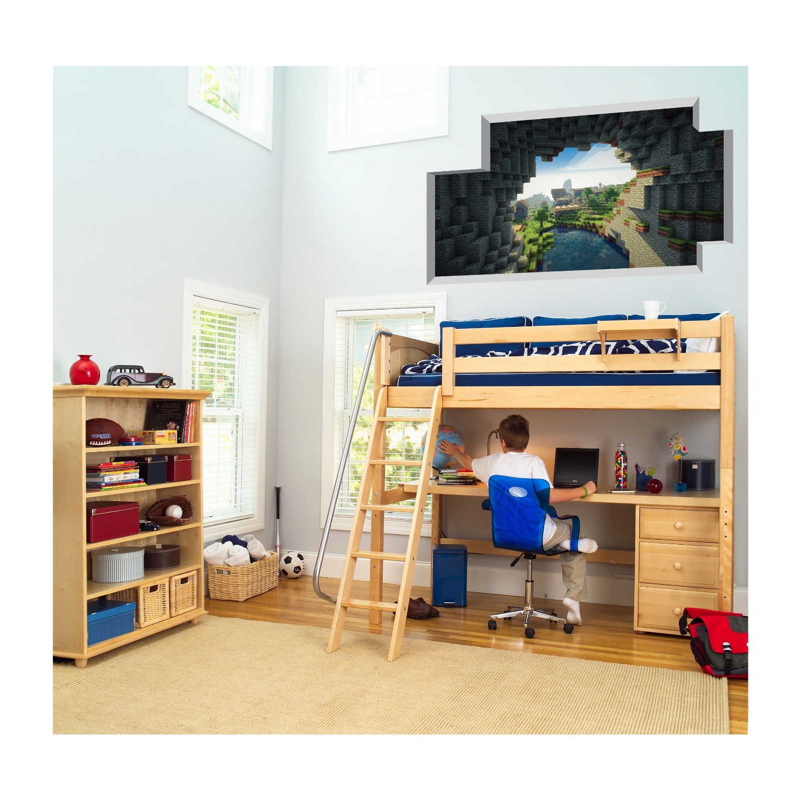 Extra Wide Mine Themed Mural – The Cave Entrance 36" wide x 21" tall