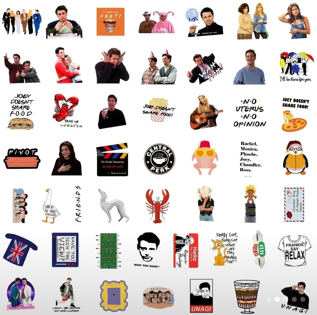10 PCS Friends TV Show Stickers BRAND NEW