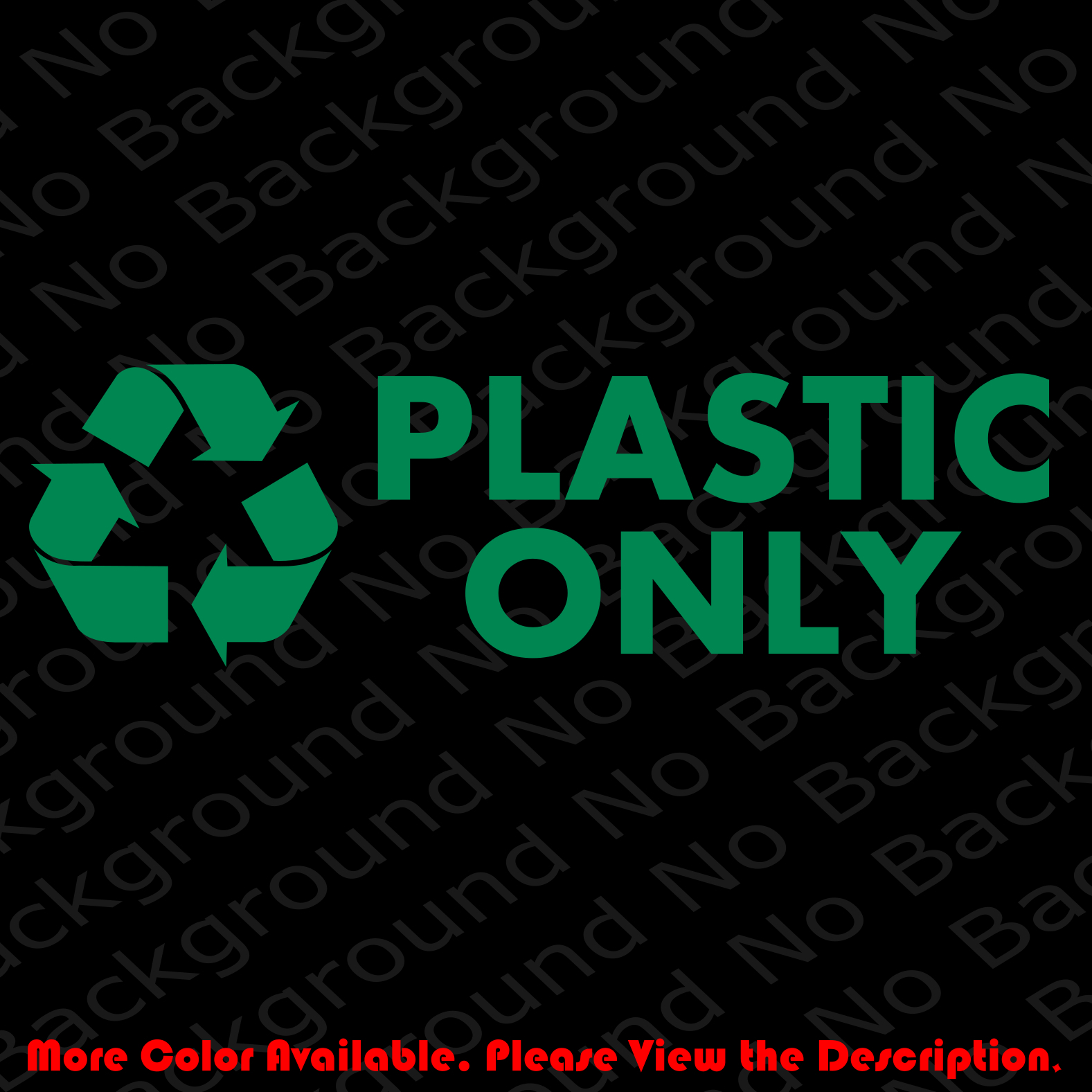 RECYCLE Plastic/Cans/Bottles/Recycling/Paper Vinyl Decal DIE CUT Sticker BS006H
