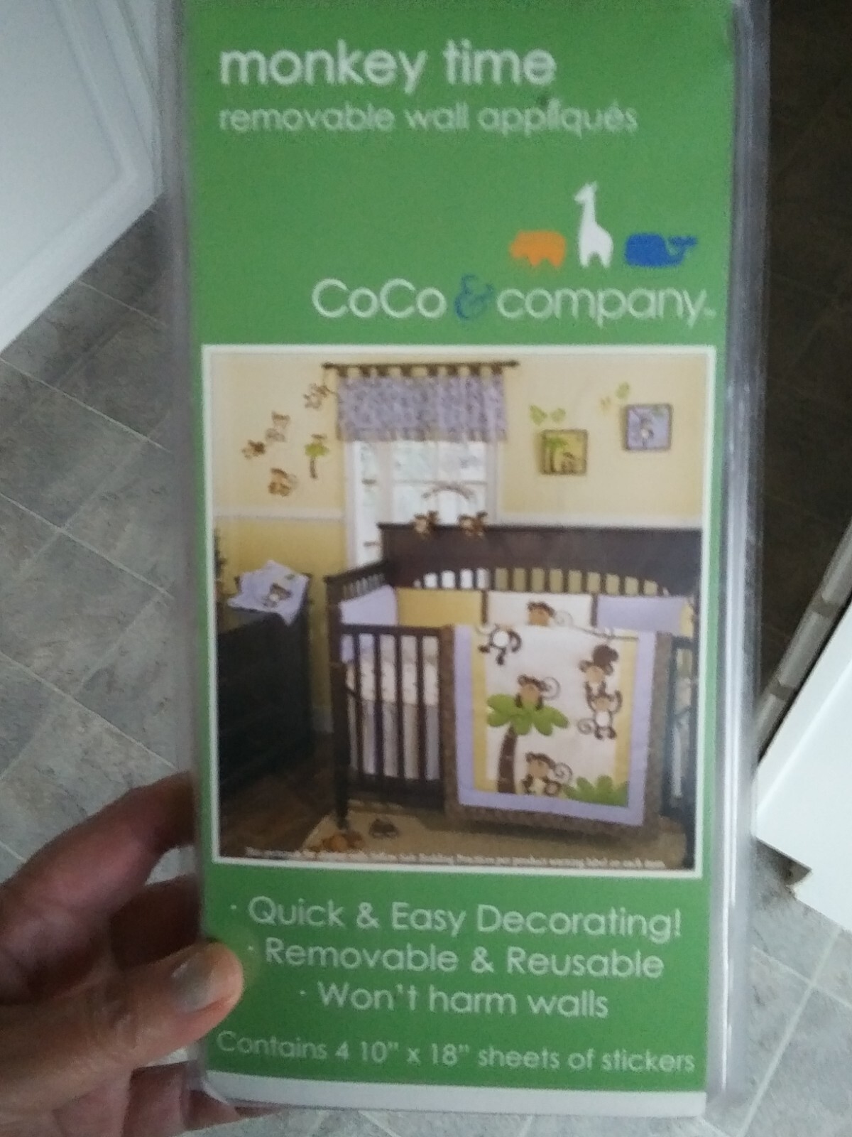 Cute Monkey's Hanging Around Wall Stickers Home Decor Kids by Coco New
