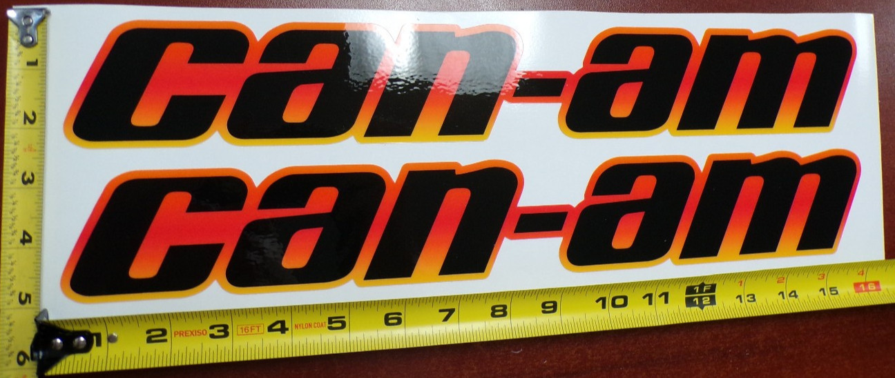 CAN-AM MAVERICK X3 R GRAPHIC DECAL STICKER USA MADE ORANGE RED GRADIENT THICK