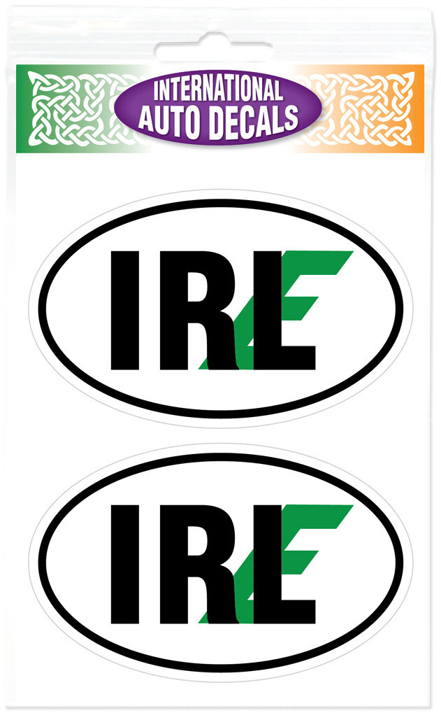 IRL Erin Classic Euro Style Double Ireland Irish Decal Sticker