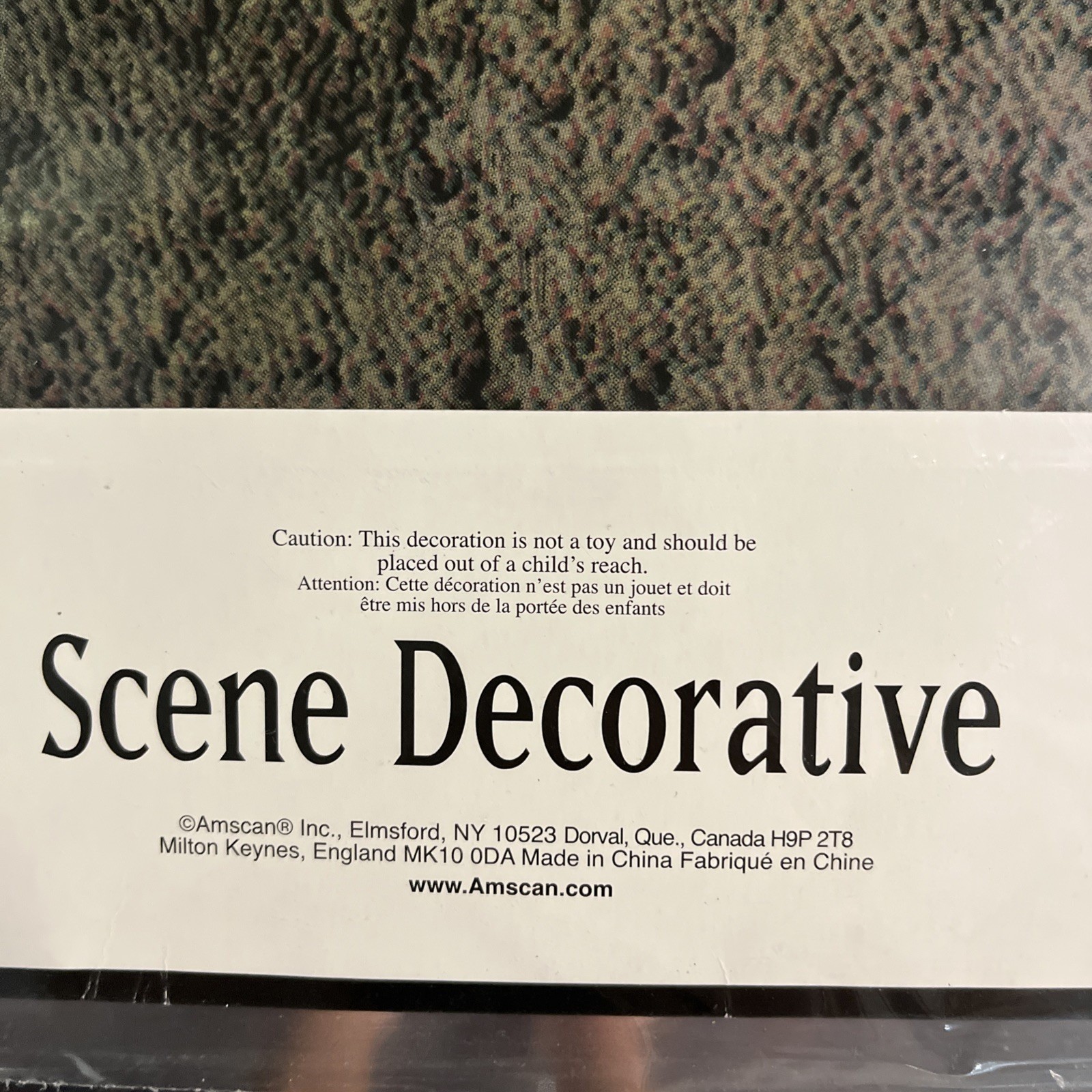 Vintage Amscan Scene Setter Set Tombstone Terror Coffin Grave Room & Border NIP