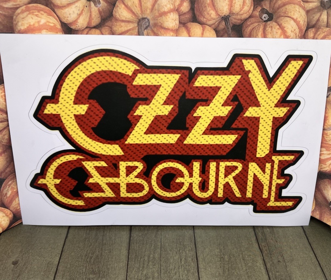 Ozzy Osbourne LP Art 7" Decal Window Sticker Cartoon Laptop Locker Car Truck NEW