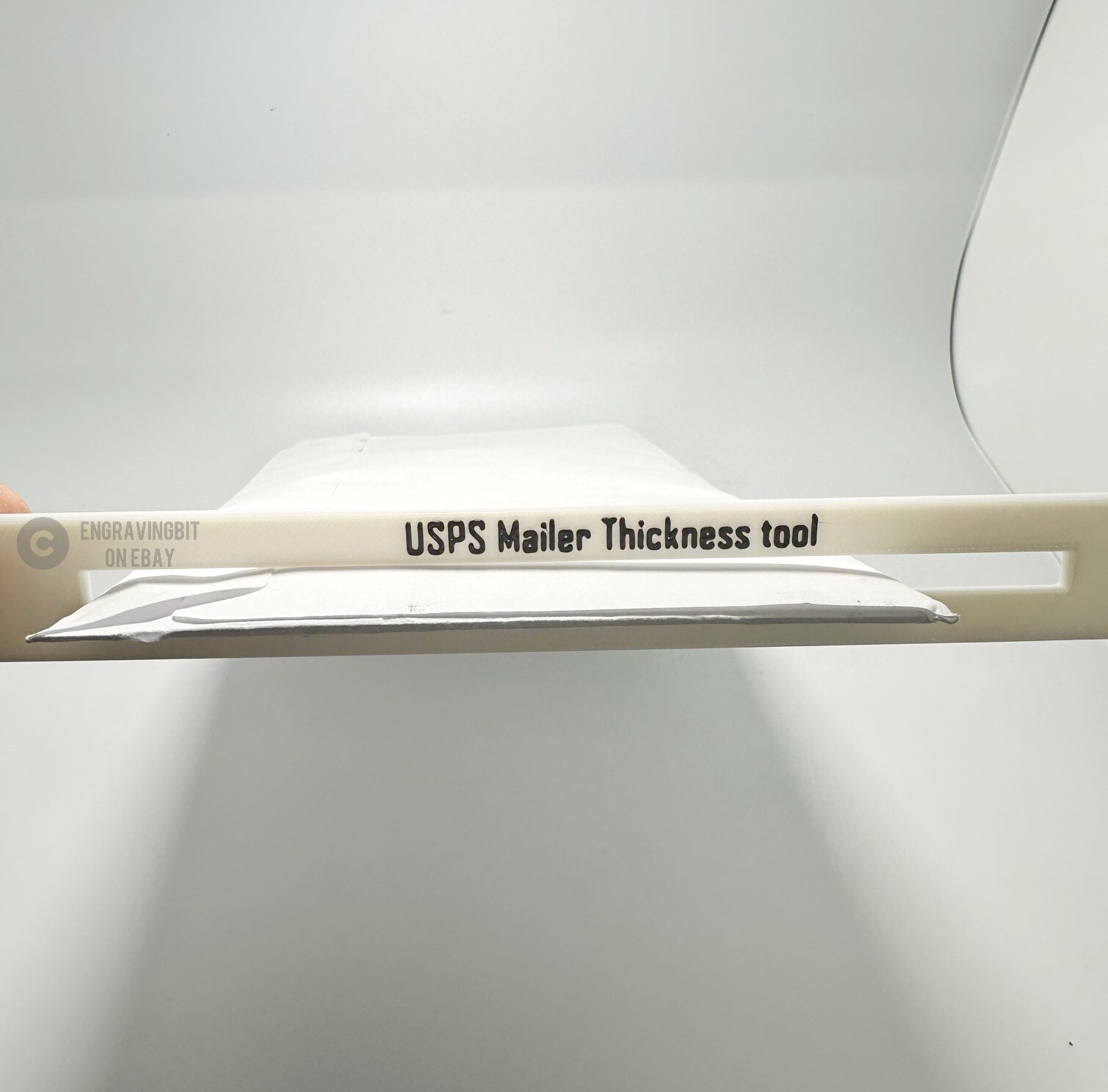 USPS EBAY standard envelope shipping thickness measuring tool postal service