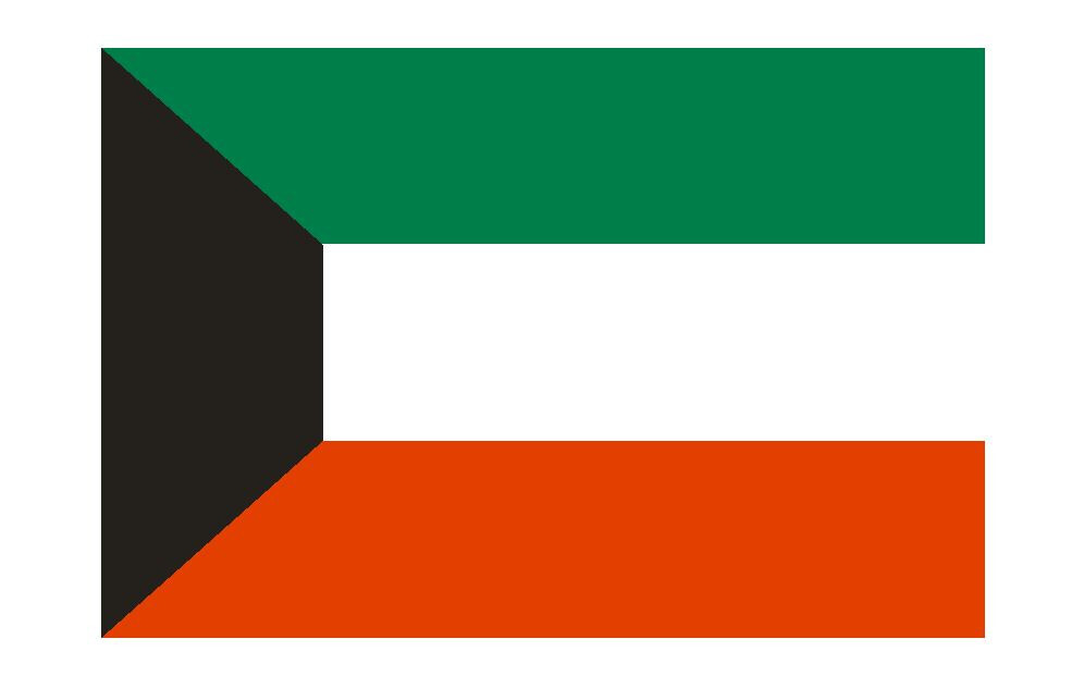 Kuwait International Flag Sticker Decal F629