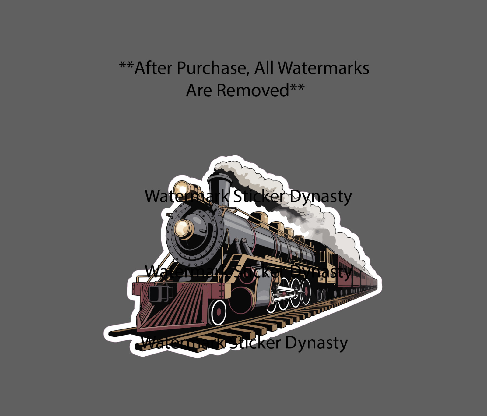 Train Sticker Waterproof Decal Locomotive Travel Trains Economy Goods Gift NEW