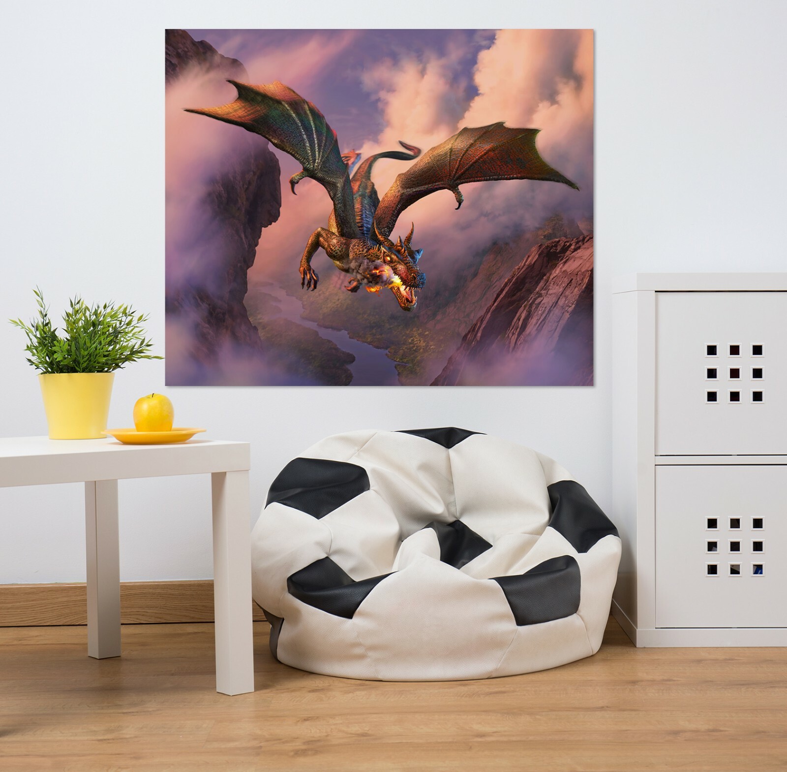 3D Flying Dragon ZHU448 Wall Stickers Wall Murals Wallpaper Jerry LoFaro Amy