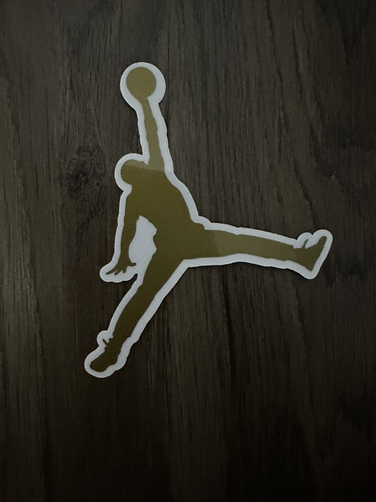 Air Jordan Jumpman Logo Gold 3" Michael Jordan MJ 23 Vinyl Decal Sticker