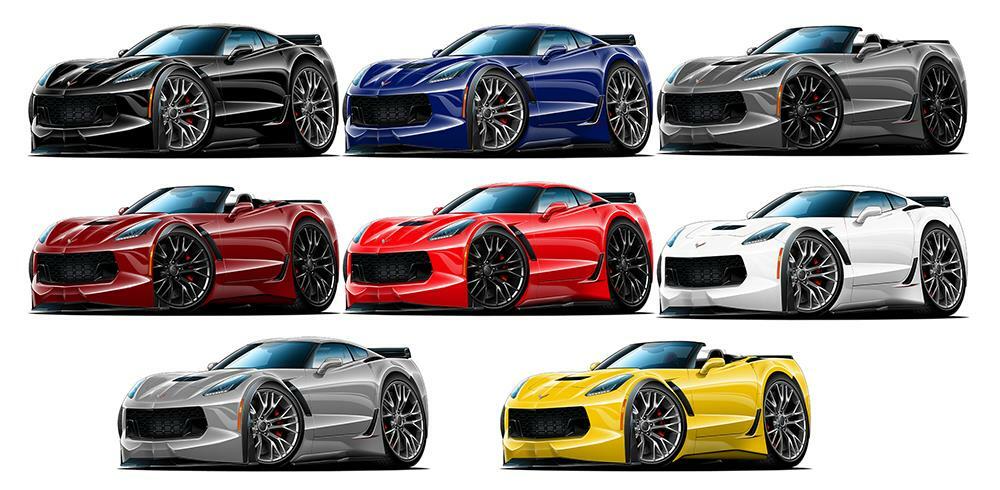 2015-19 Corvette C7 Z06 Convertible My Garage My Rules Wall Art Graphic Sticker