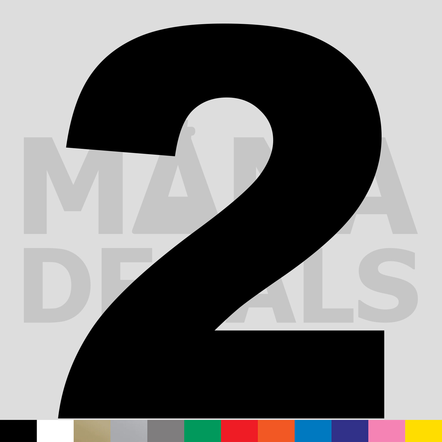 Number Two 2 Vinyl Die Cut Decal Sticker – Bold