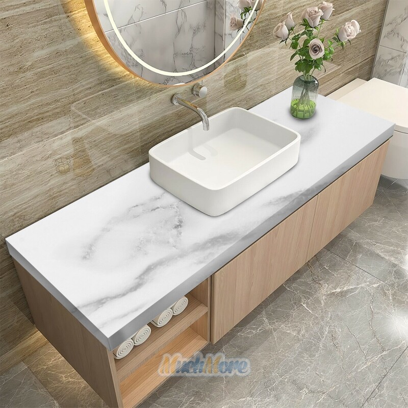PVC Marble Contact Paper Self Adhesive Peel & Stick Kitchen Countertop Wallpaper