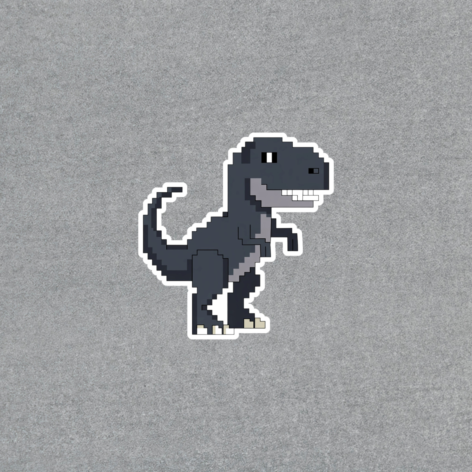Pixel Dinosaur Sticker – Cute 8-Bit Retro Dino Decal for Laptops & Devices #6895