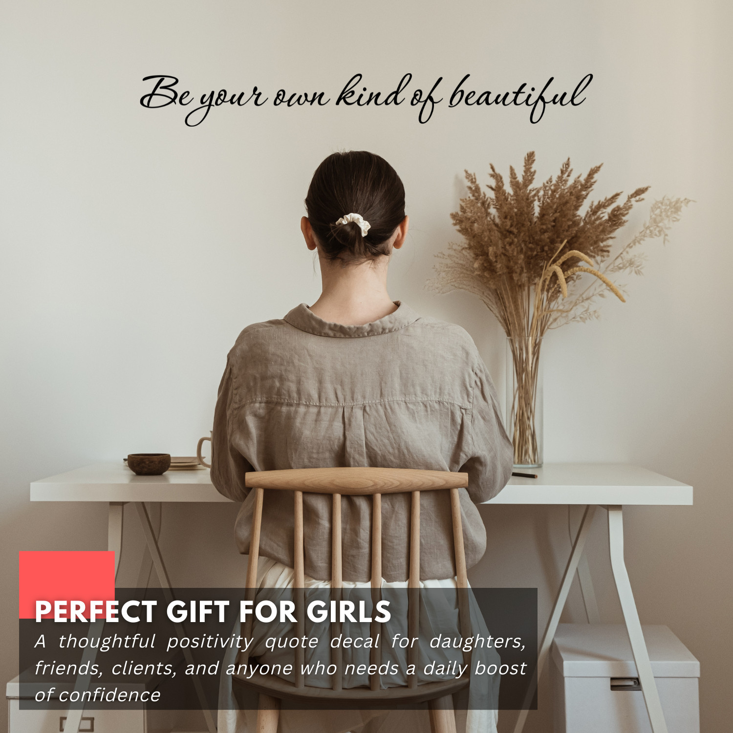 Be Your Own Kind of Beautiful Inspirational Wall Decal Sticker Quote Vinyl Decor
