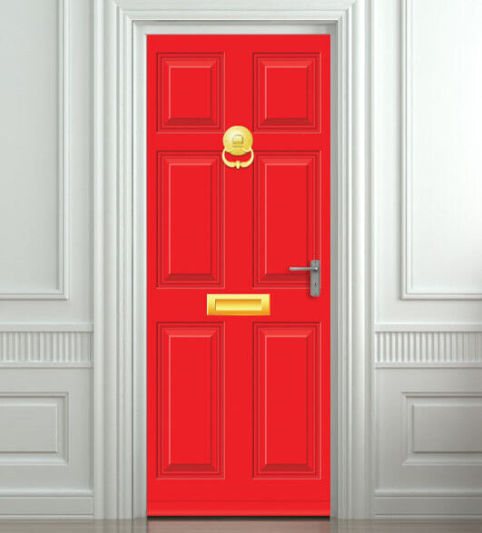 Dementia Friendly Door Mural | Custom Size & Color | Seamless 1-Piece Wrap