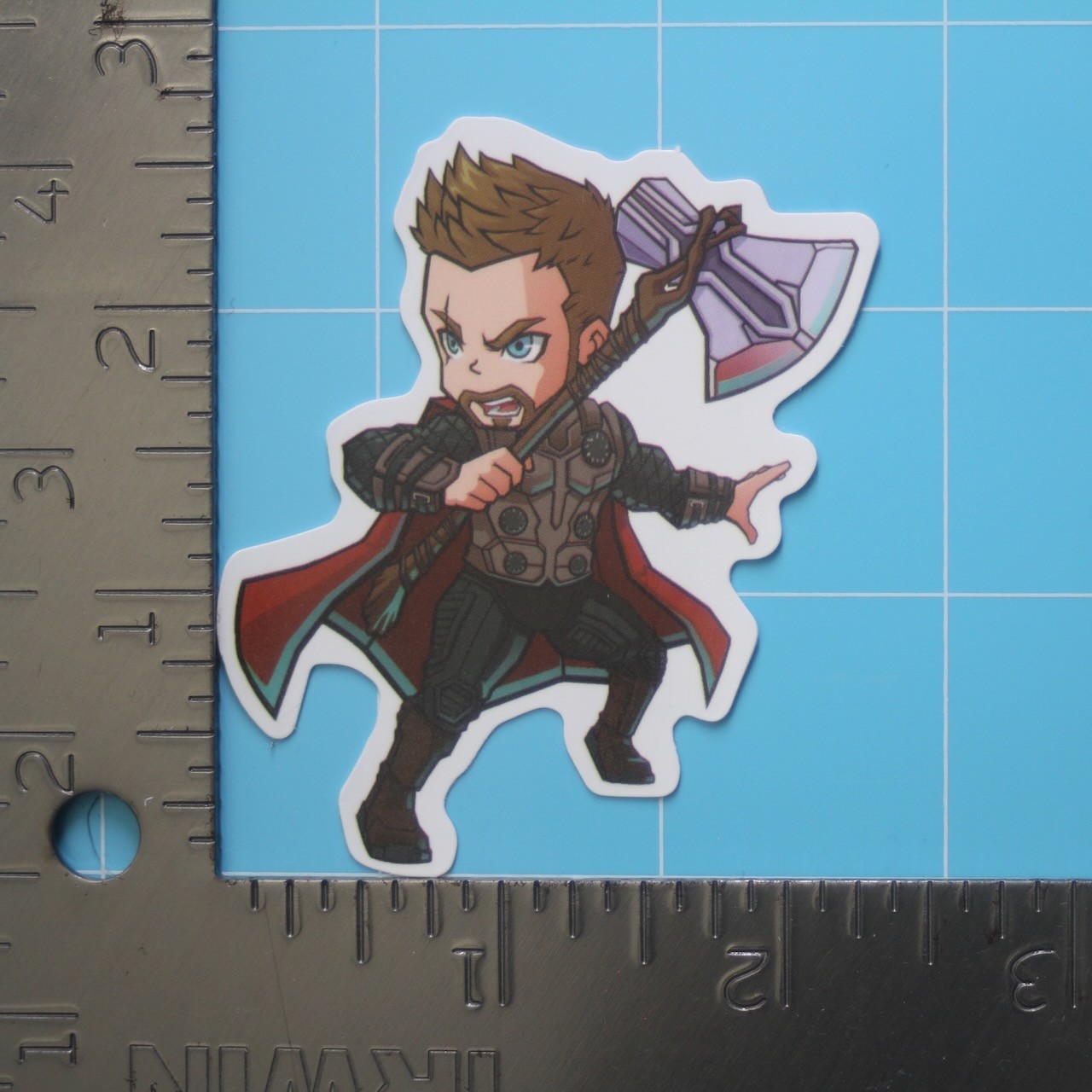 Marvel Universe Sticker (THOR) MCU Superheroes, Gloss PVC Decal