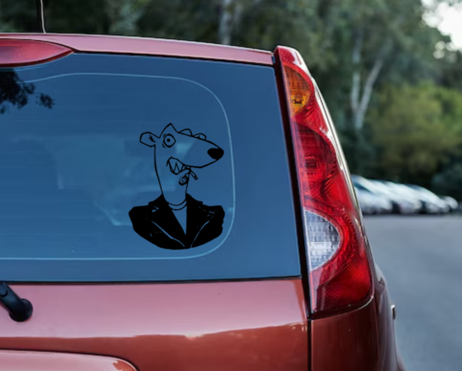 Screeching Weasel Car Decal Vinyl Band Logo Glossy Bumper Sticker Punk Pop Rock