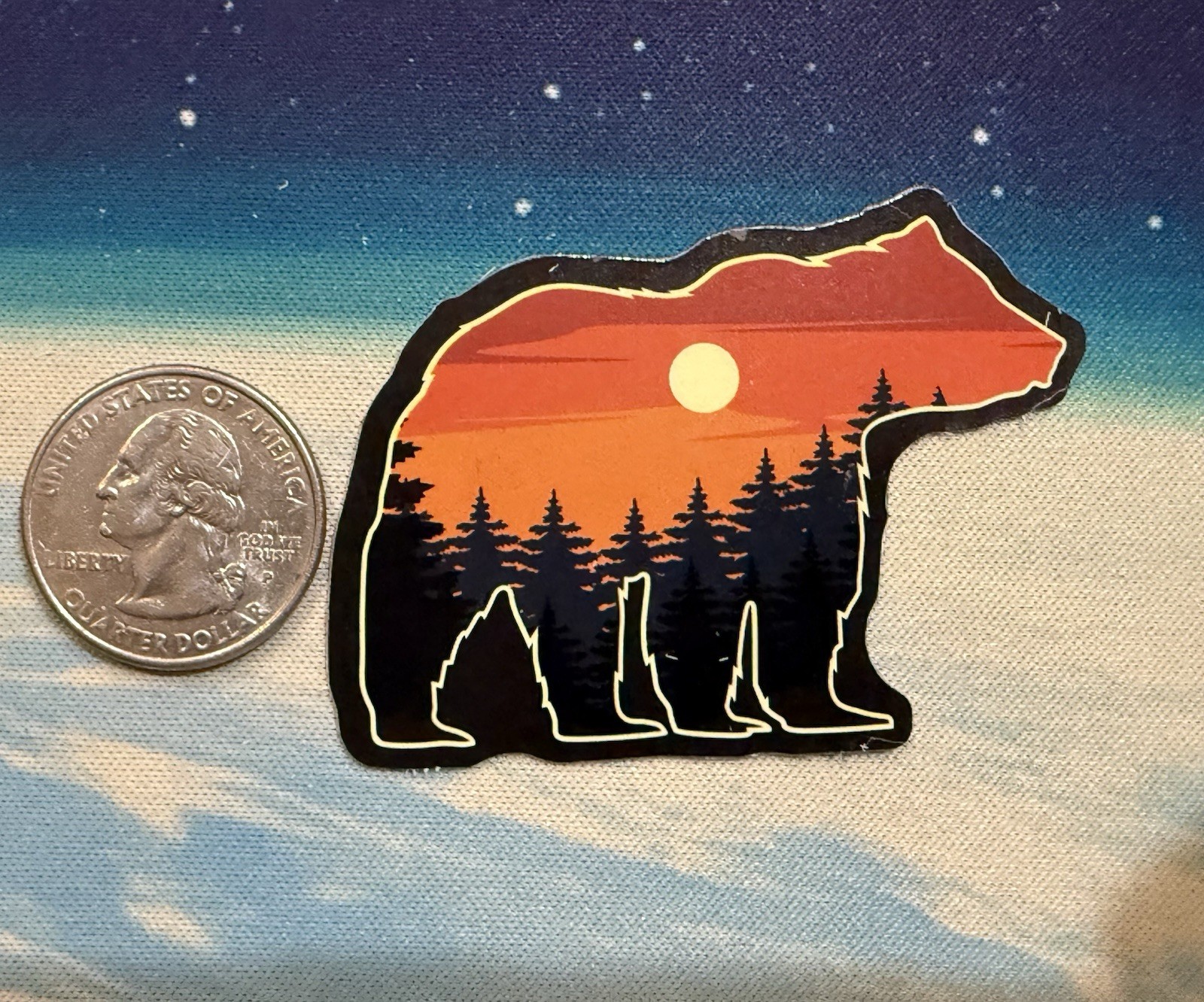 Outdoors Hiking Camping Adventure Nature Mountain Forest Trail Sticker Decal