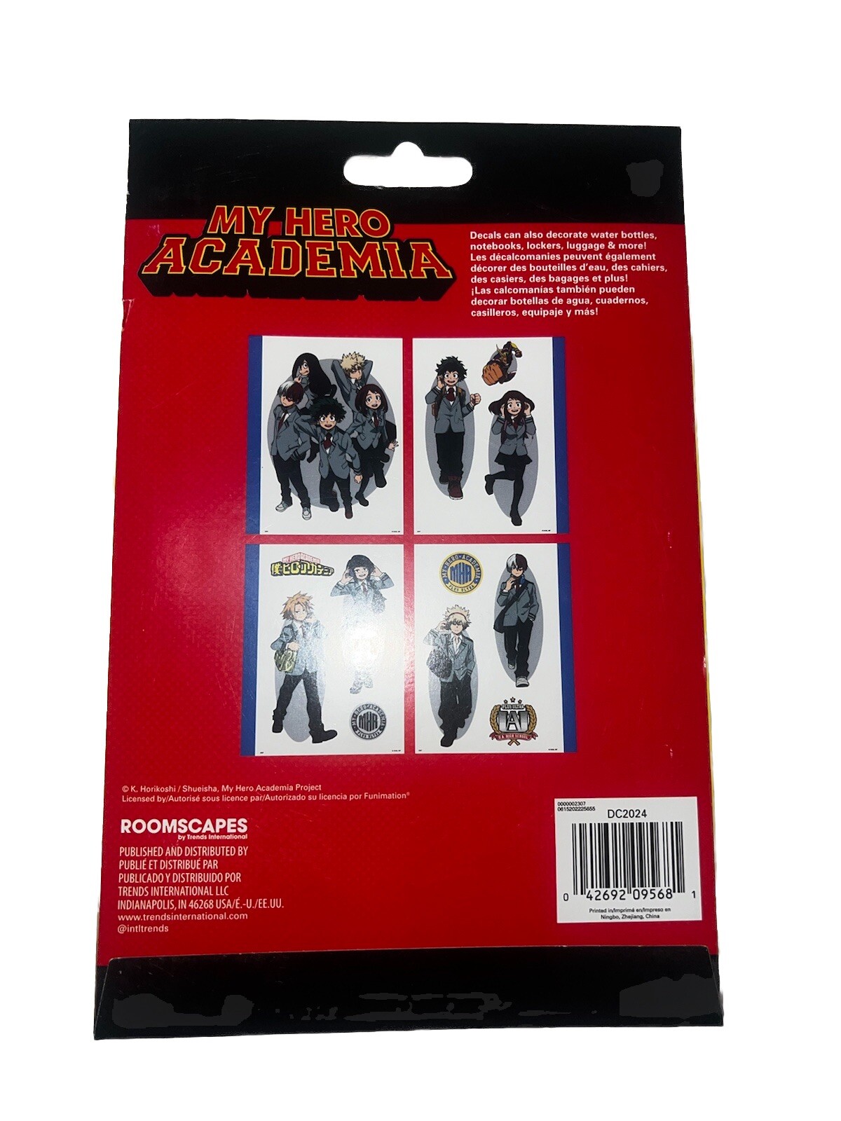 MY HERO ACADEMIA Roomscapes Device Decals & Mobil Wallet by Trends #DC024 LOT