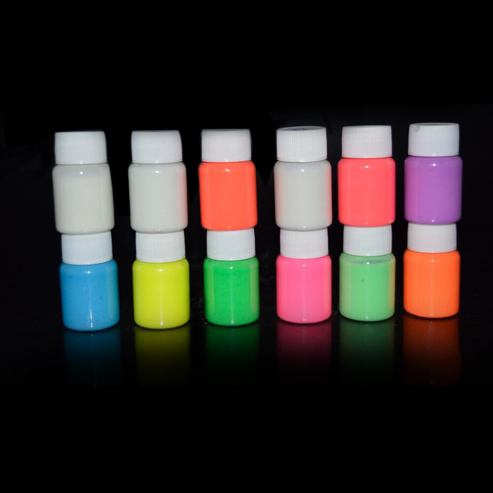 20g Glow in the Dark Fluorescent Colorful Acrylic Luminous Paint S3C7