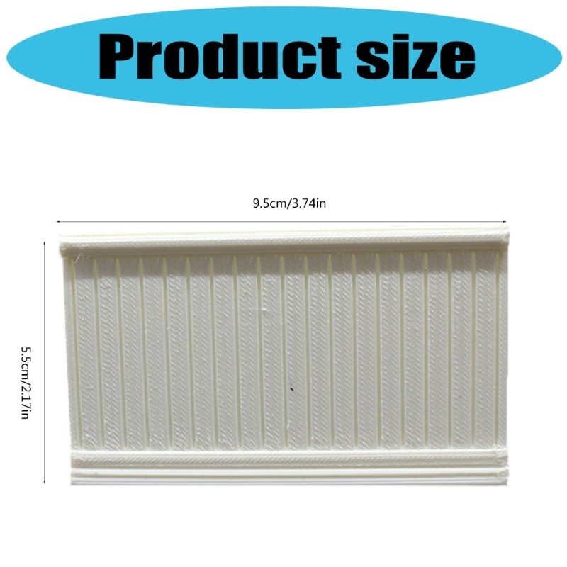 Display Wainscot Realistic Wall Panel Zakka Model Toy for 1:12 Scale