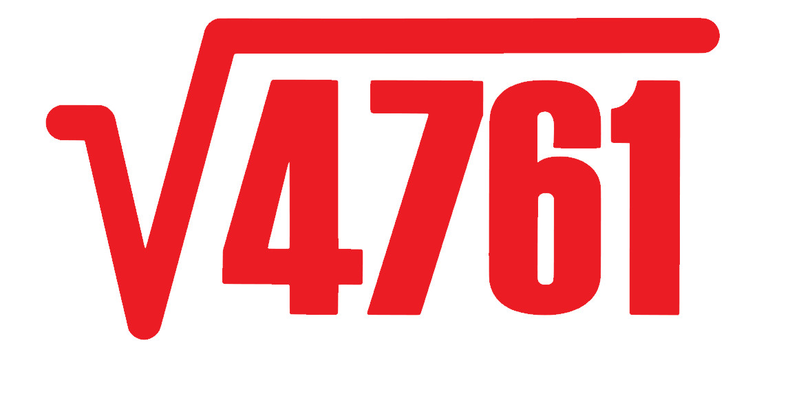 4761 SQUARE ROOT= 69, FUN MATH, (2 DECALS) Decal Sticker for Car, Window, Laptop