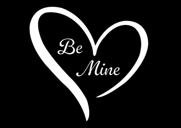 Be Mine Heart Vinyl Decal Bumper Sticker Car Truck SUV Window Mirror Wall Art