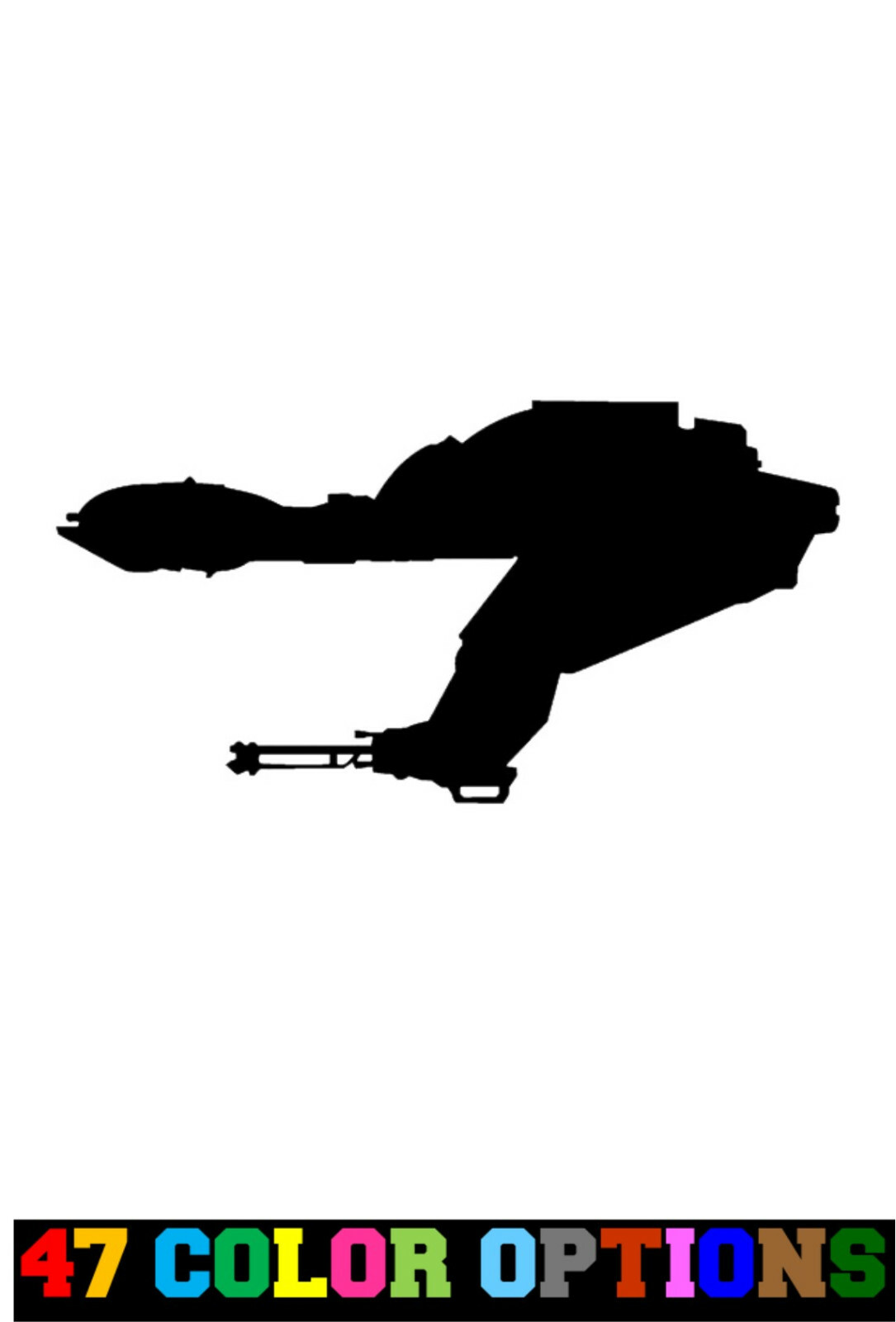 Vinyl Decal Truck Car Sticker Laptop – Star Trek Generation Klingon Bird Of Prey