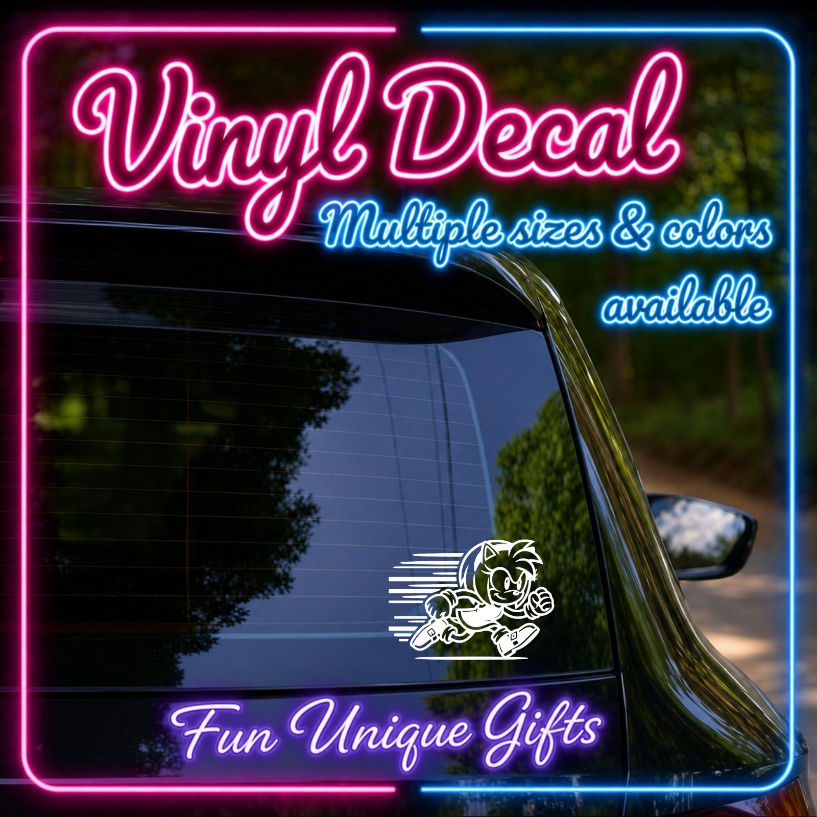 Sonic Amy Rose Vinyl Decal Sticker -Multiple Colors & Sizes- SHIPS FREE!