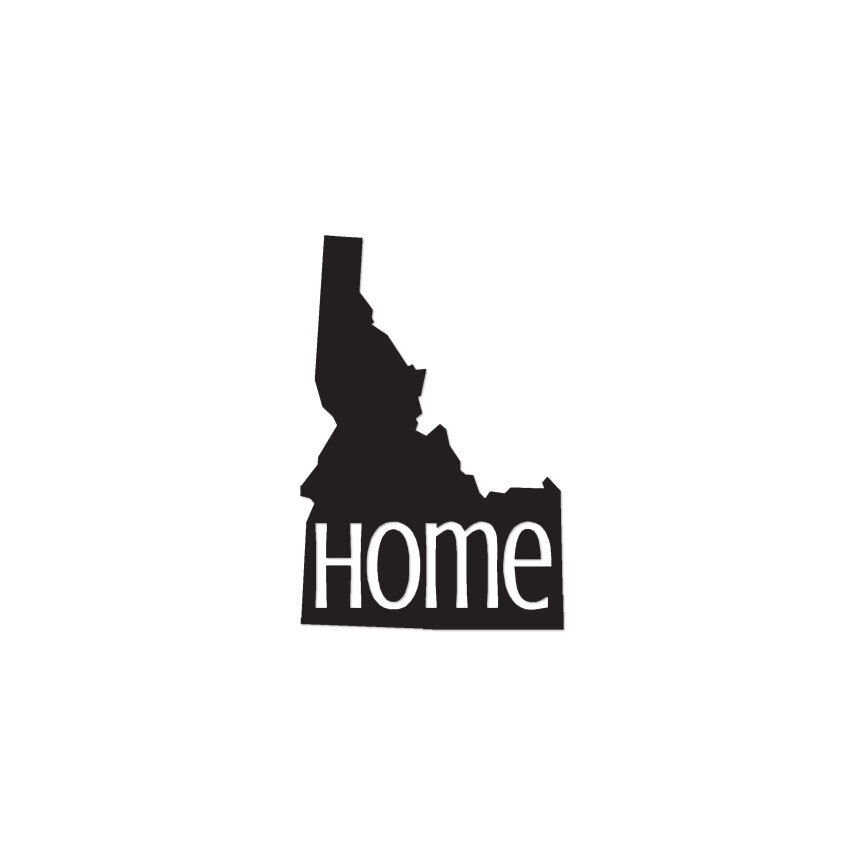Idaho Home State – Vinyl Decal Sticker – Multiple Colors & Sizes – ebn3814