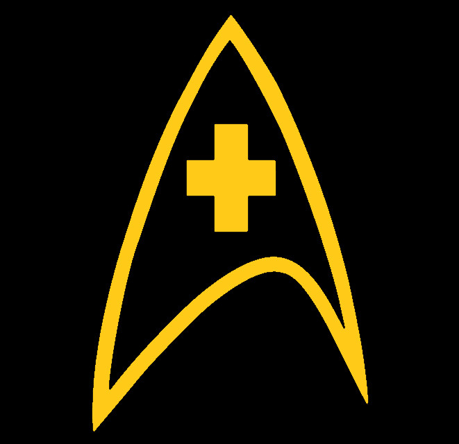 STAR TREK INSIGNIA MEDICAL, Decal Stickers for Cars, Windows, Laptops, Tablets