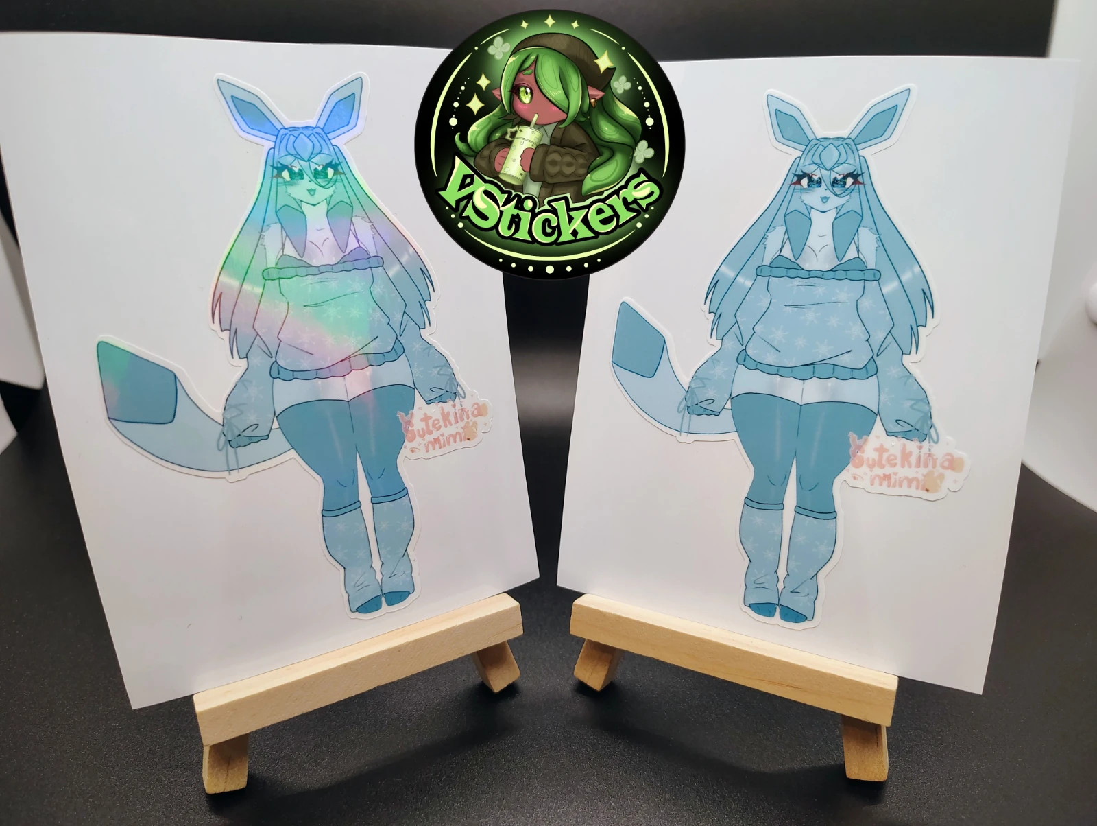 [OC] Aisia the Glaceon Hybrid! – Water-Resistant Vinyl Sticker!