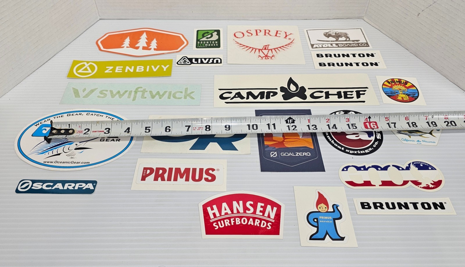 Outdoor Hiking & Camping Sticker & Decal Lot Primus Camp Chef Osprey Lot Of 20