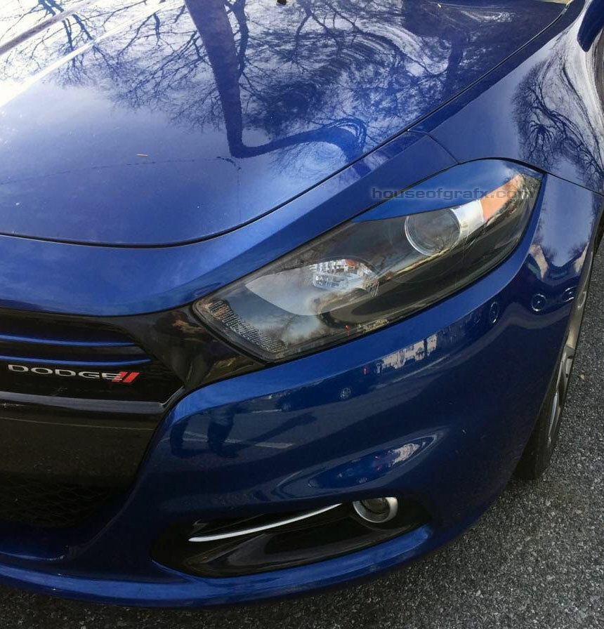 Vinyl eyelids eyebrow decals graphics stickers fit 2013 2014 2015 Dodge Dart