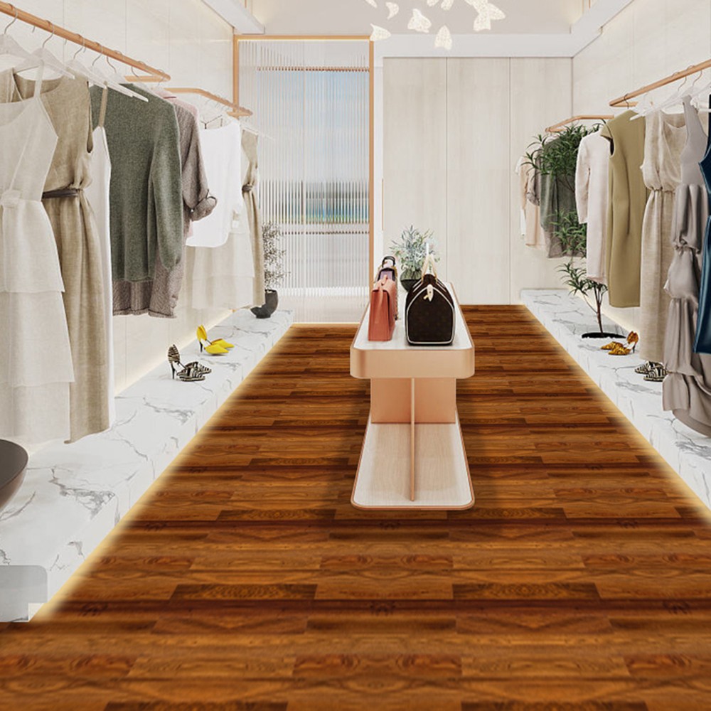 Self Adhesive Vinyl Floor Tiles Imitation Wooden Wallpaper Floor Peel Stick Floo