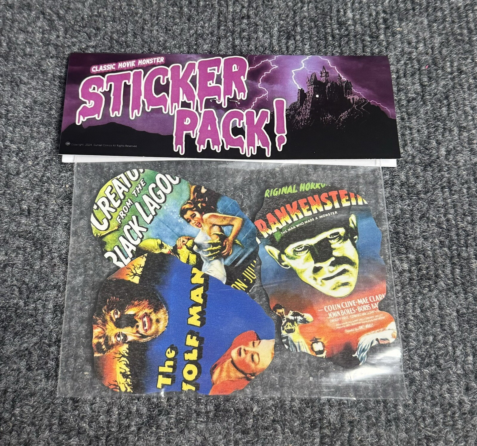 MONSTER Classic Movie Monsters Vinyl Sticker Pack – FREE SHIPPING!