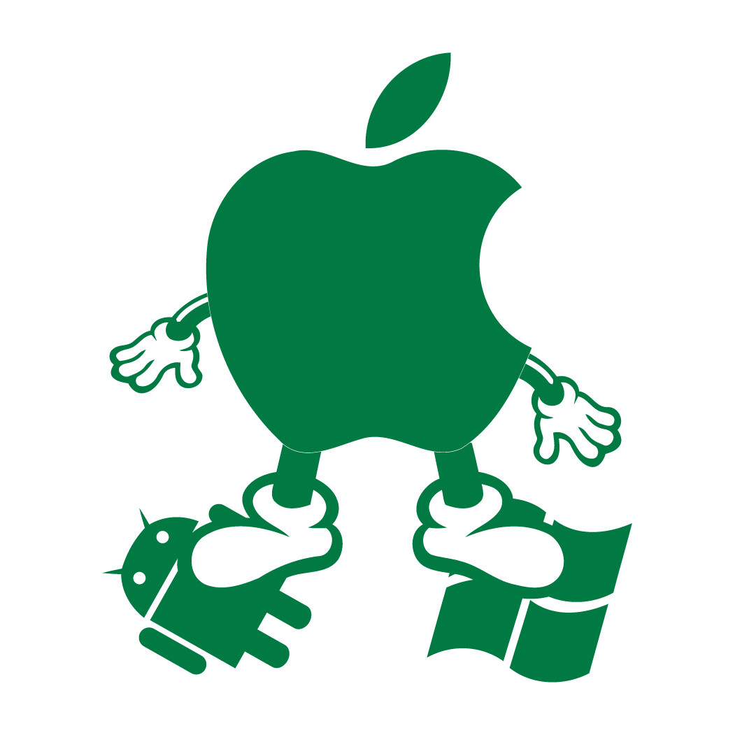 Apple MAC steps on Windows Android Die cut decals vinyl sticker laptop design