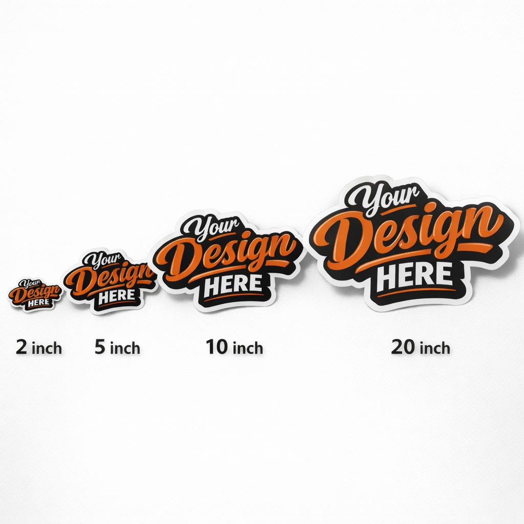 Custom Logo Stickers Vinyl Die Cut Decals Waterproof UV Resistant 2"-20"