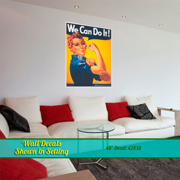 Rosie The Riveter We Can Do It! Wall Decal
