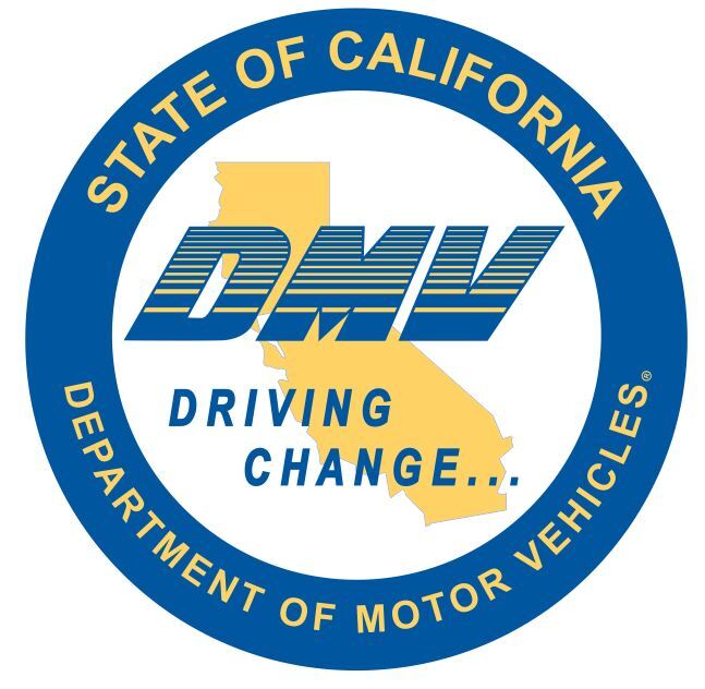 California Department of Motor Vehicles Seal Sticker Decal R7583