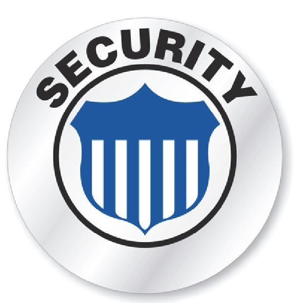 Security Hard Hat Decal Hardhat Sticker Helmet Label H224