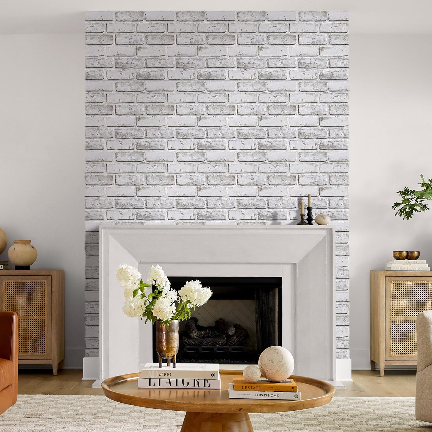 3D Faux Brick Wall Panel Peel and Stick, 10 Pcs of 12"X12", Small Size, Ultra…